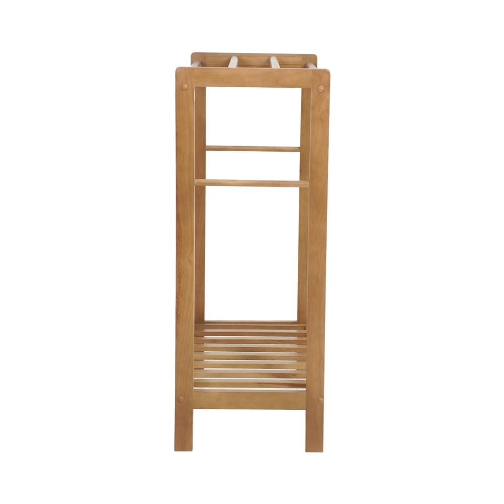 ราวพาดผ้าไม้ยางพารา 4 เส้น PLIM LIVARA 75 ซม. สีมอคค่า