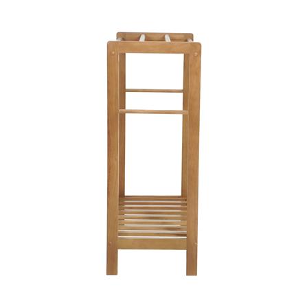 ราวพาดผ้าไม้ยางพารา 4 เส้น PLIM LIVARA 75 ซม. สีมอคค่า_2