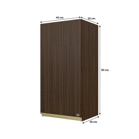ตู้แขวนเดี่ยว JUPITER JUVENTAS 40x80 ซม. สี DARK TEAK_5