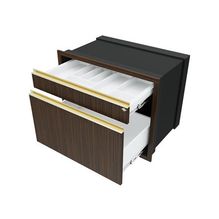 ตู้ลิ้นชัก JUPITER JUVENTAS 87x67 ซม. สี DARK TEAK_2