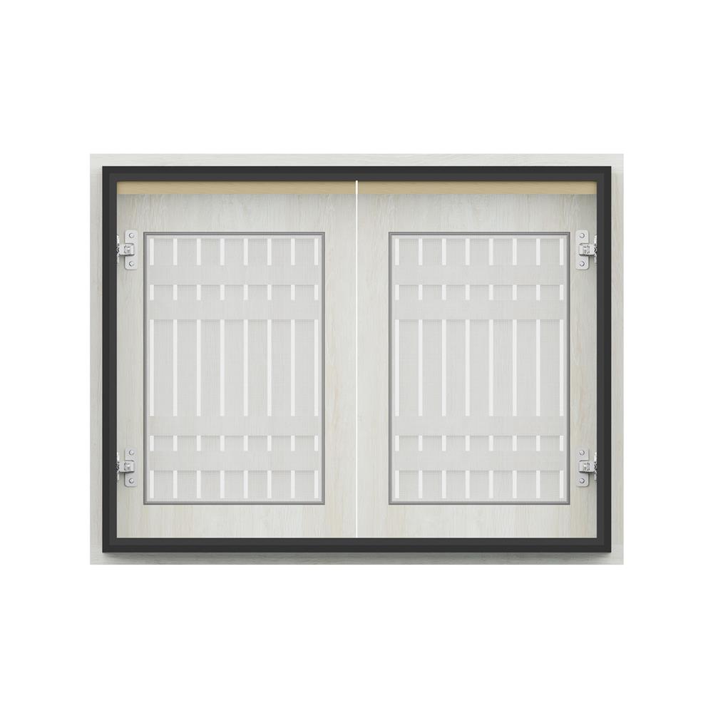 บานซิงค์คู่ระแนง JUPITER JUVENTAS 87x67 ซม. สี SNOW WOOD