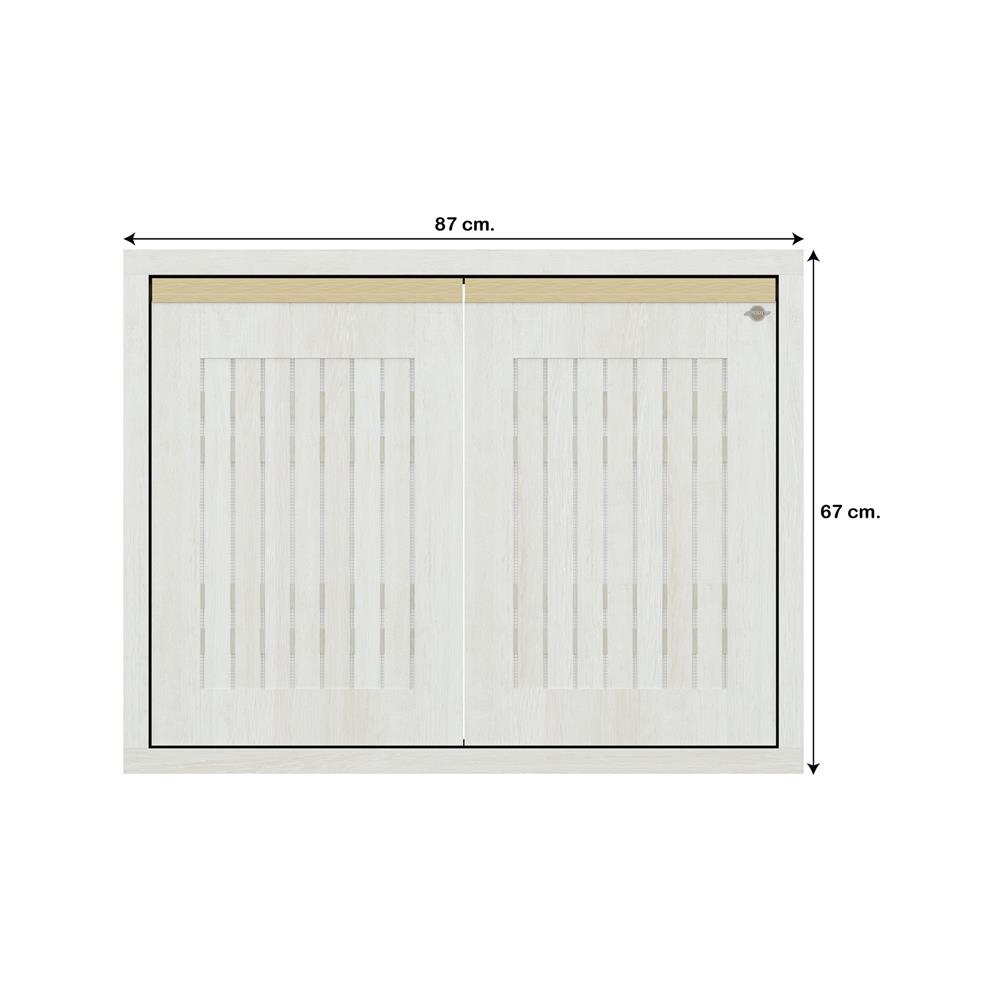บานซิงค์คู่ระแนง JUPITER JUVENTAS 87x67 ซม. สี SNOW WOOD