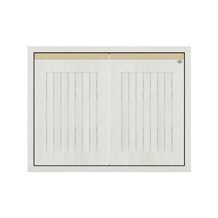 บานซิงค์คู่ระแนง JUPITER JUVENTAS 87x67 ซม. สี SNOW WOOD_0