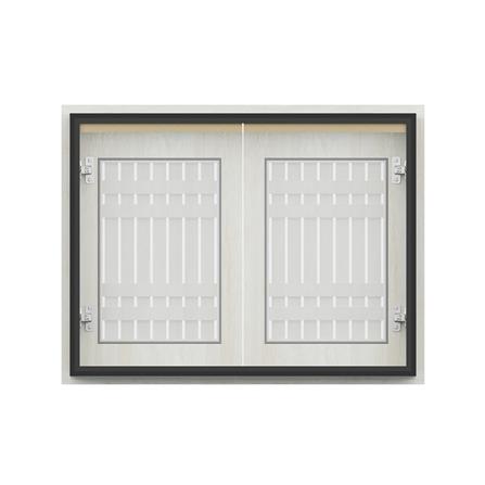 บานซิงค์คู่ระแนง JUPITER JUVENTAS 87x67 ซม. สี SNOW WOOD_2