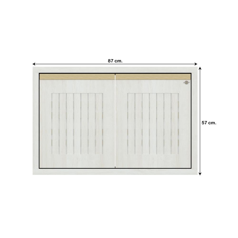 บานใต้เตาระแนง JUPITER JUVENTAS 87x57 ซม. สี SNOW WOOD