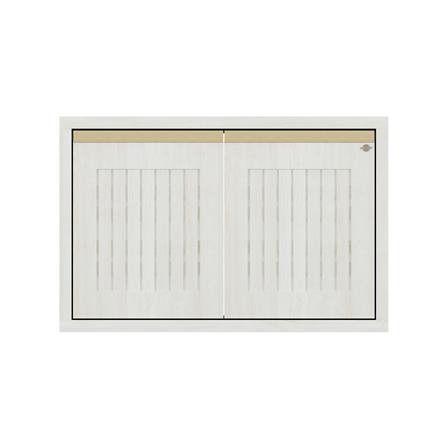 บานใต้เตาระแนง JUPITER JUVENTAS 87x57 ซม. สี SNOW WOOD_0