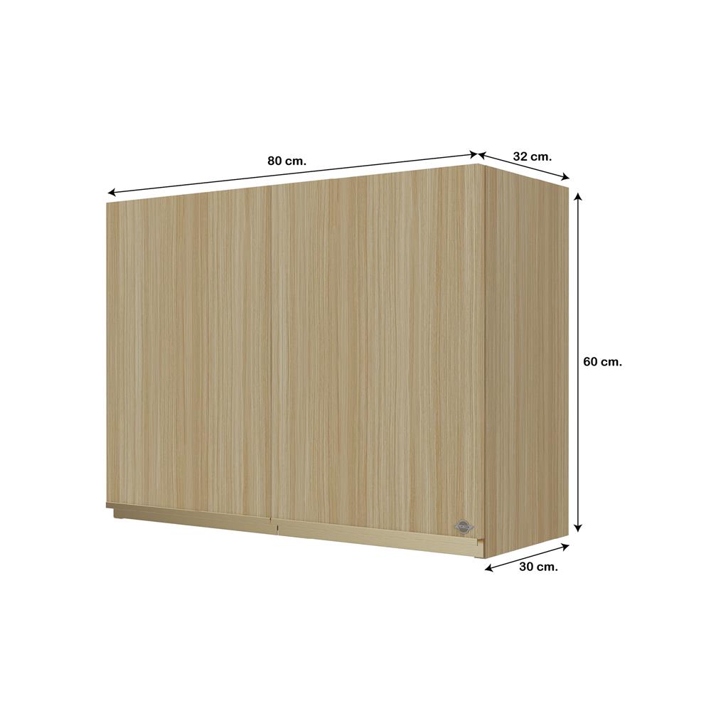 ตู้แขวนคู่ JUPITER JUVENTAS 80x60 ซม. สี WOODS