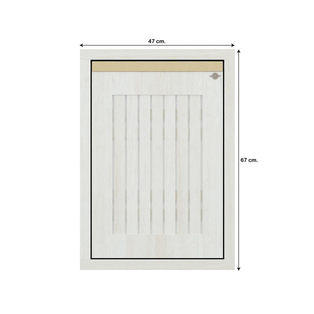 บานซิงค์เดี่ยวระแนง JUPITER JUVENTAS 47x67 ซม. สี SNOW WOOD