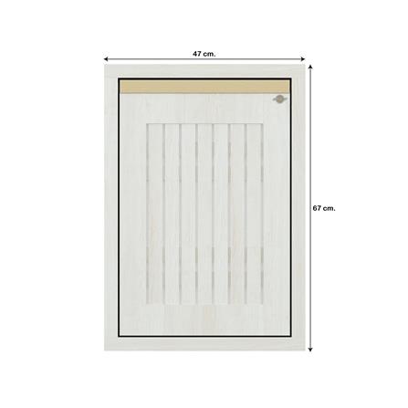 บานซิงค์เดี่ยวระแนง JUPITER JUVENTAS 47x67 ซม. สี SNOW WOOD_7