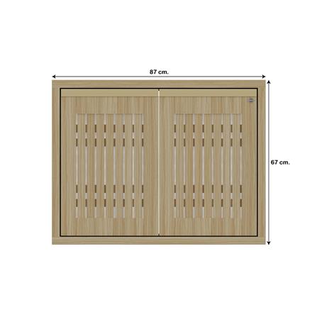 บานซิงค์คู่ระแนง JUPITER JUVENTAS 87x67 ซม. สี WOODS_5