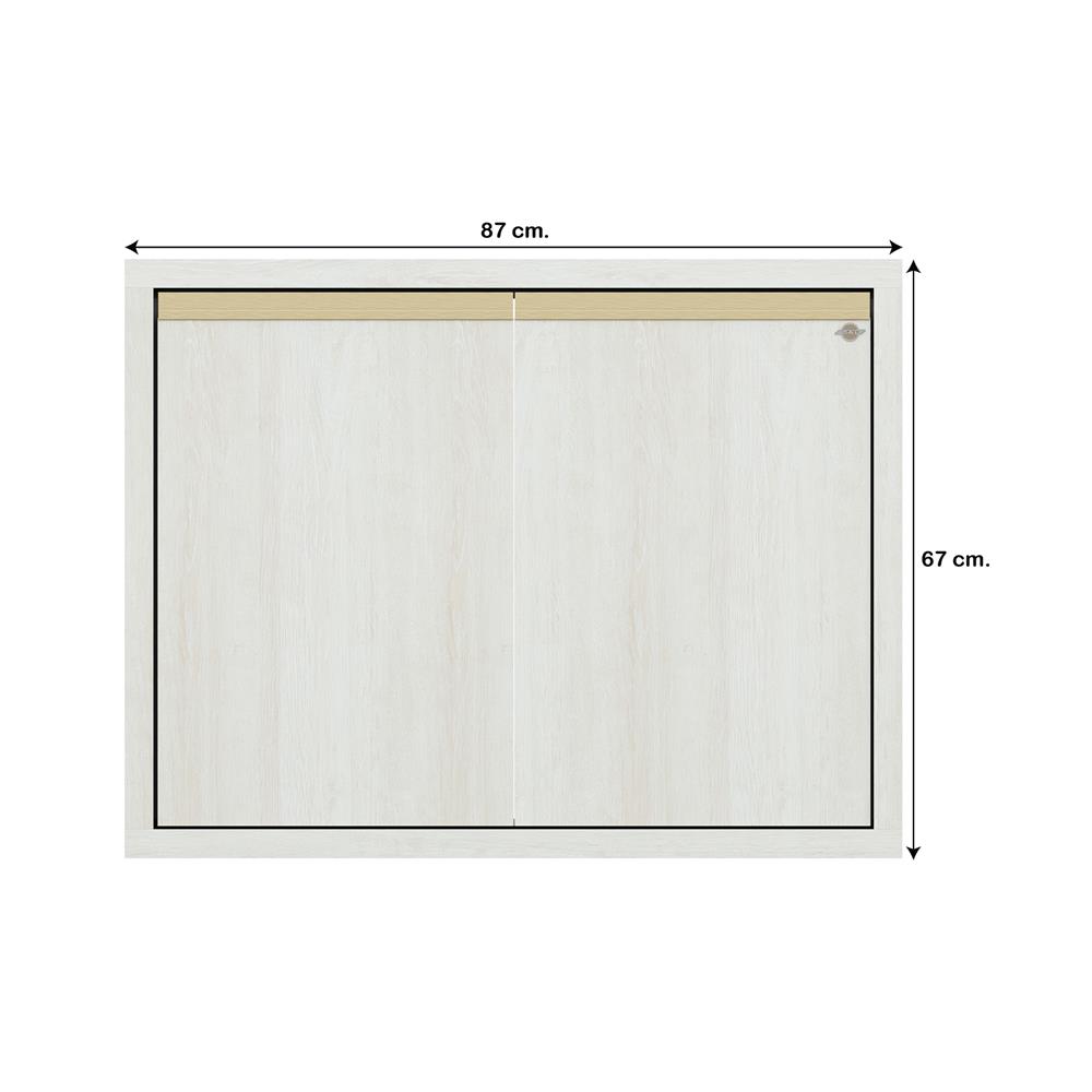 บานซิงค์คู่เรียบ JUPITER JUVENTAS 87x67 ซม. สี SNOW WOOD