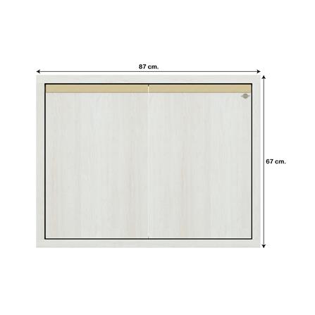 บานซิงค์คู่เรียบ JUPITER JUVENTAS 87x67 ซม. สี SNOW WOOD_5