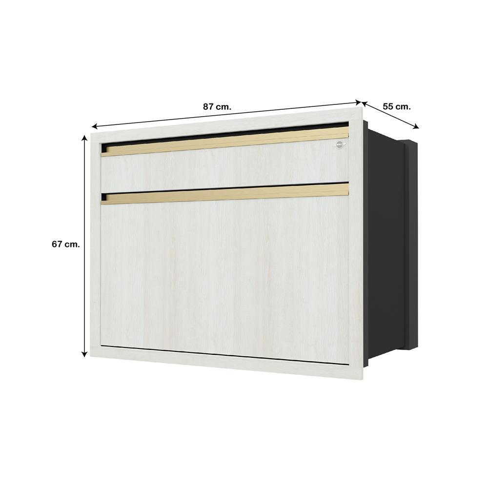 ตู้ลิ้นชัก JUPITER JUVENTAS 87x67 ซม. สี SNOW WOOD
