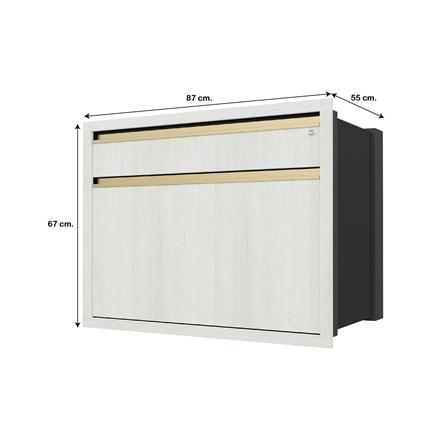 ตู้ลิ้นชัก JUPITER JUVENTAS 87x67 ซม. สี SNOW WOOD_5