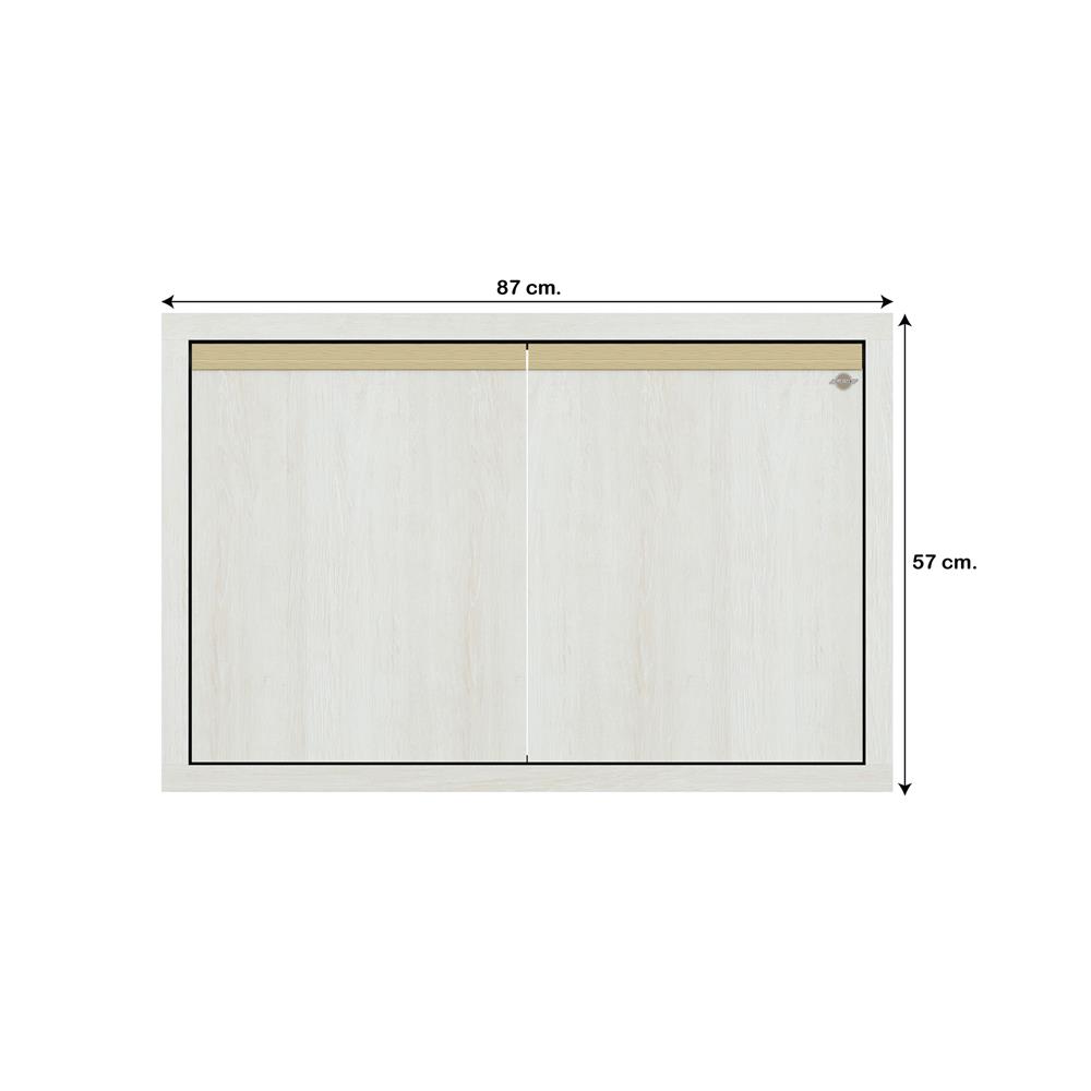 บานใต้เตาเรียบ JUPITER JUVENTAS 87x57 ซม. สี SNOW WOOD