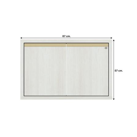 บานใต้เตาเรียบ JUPITER JUVENTAS 87x57 ซม. สี SNOW WOOD_4