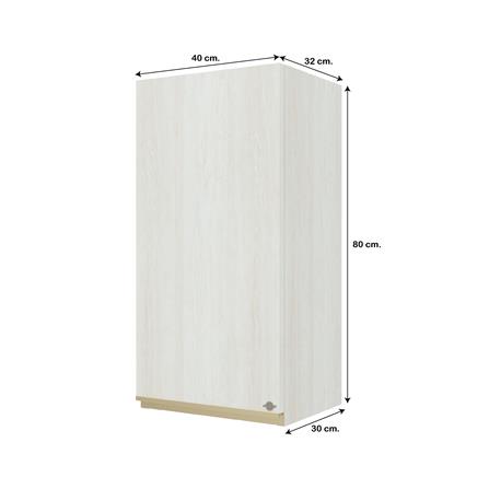 ตู้แขวนเดี่ยว JUPITER JUVENTAS 40x80 ซม. สี SNOW WOOD_5