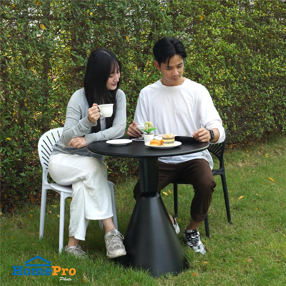 โต๊ะเหล็ก SPRING LUXU 70 ซม. สีดำ
