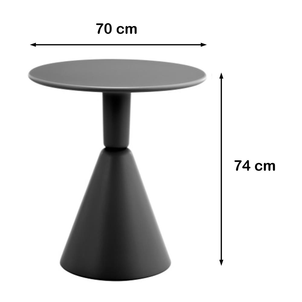 โต๊ะเหล็ก SPRING LUXU 70 ซม. สีดำ