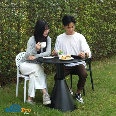 โต๊ะเหล็ก SPRING LUXU 70 ซม. สีดำ_5