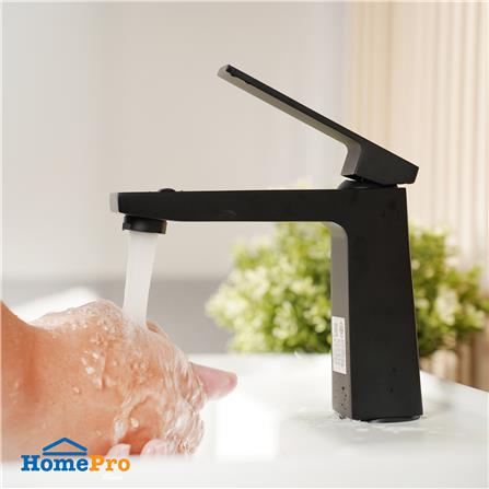 ก๊อกอ่างล้างหน้าเดี่ยว MOYA PLUS 8003-1 สีดำ_4