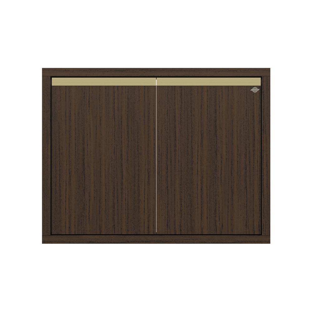 บานซิงค์คู่เรียบ JUPITER JUVENTAS 87x67 ซม. สี DARK TEAK