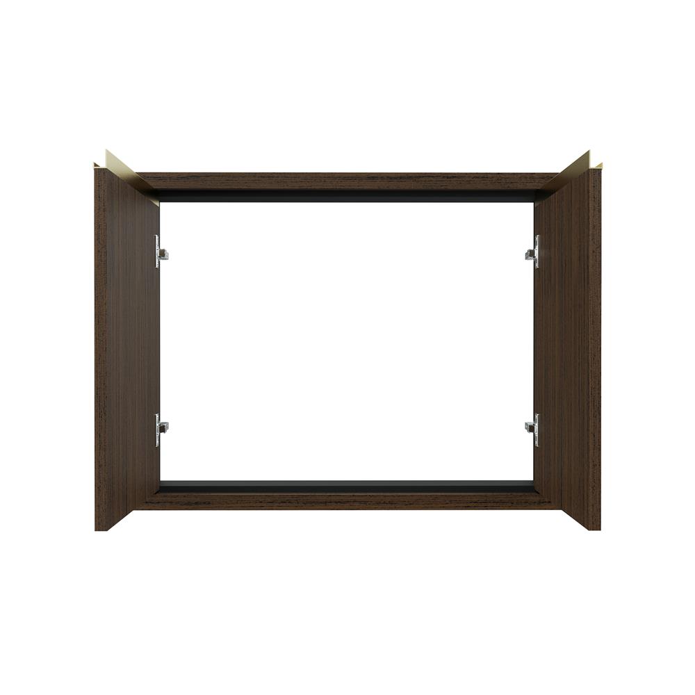 บานซิงค์คู่เรียบ JUPITER JUVENTAS 87x67 ซม. สี DARK TEAK