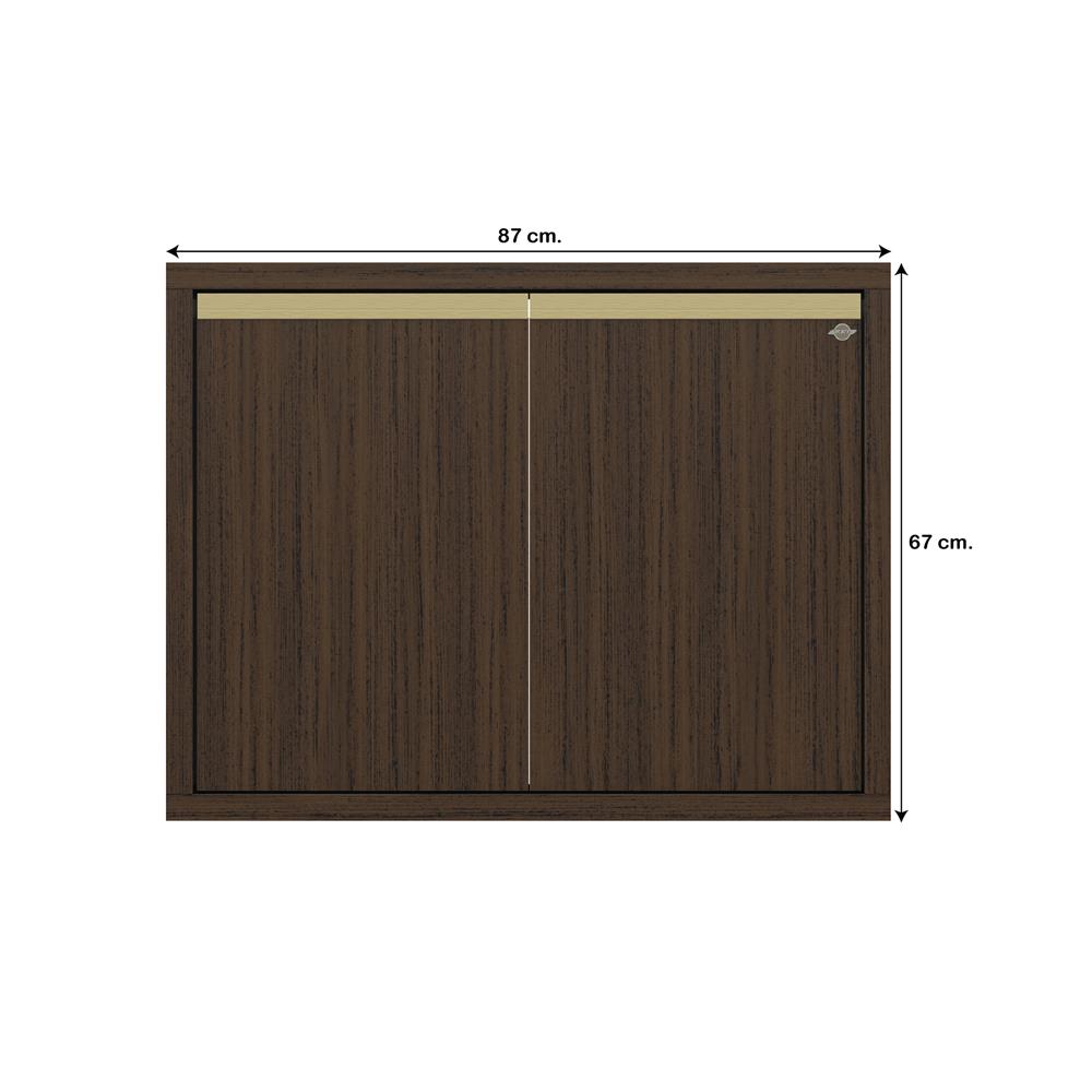 บานซิงค์คู่เรียบ JUPITER JUVENTAS 87x67 ซม. สี DARK TEAK