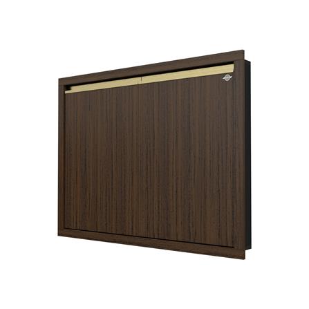 บานซิงค์คู่เรียบ JUPITER JUVENTAS 87x67 ซม. สี DARK TEAK_1