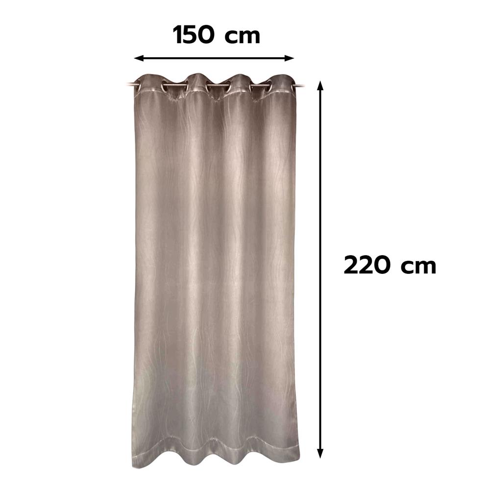 ผ้าม่าน EYELET HOME LIVING STYLE MEET UV 150X220 ซม. สีน้ำตาล