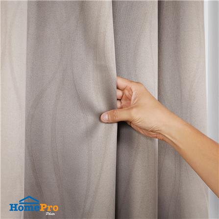 ผ้าม่าน EYELET HOME LIVING STYLE MEET UV 150X220 ซม. สีน้ำตาล_5