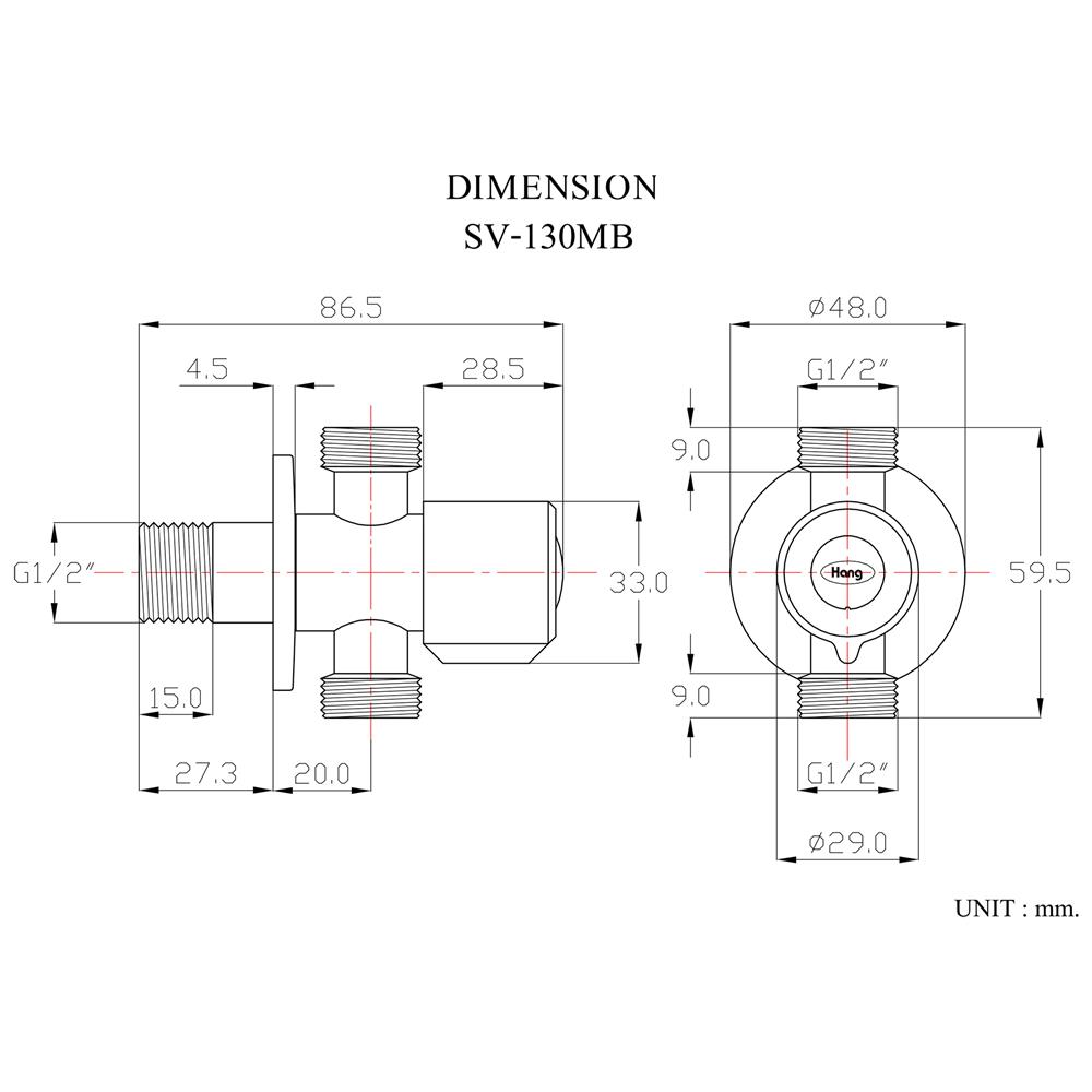 สต๊อปวาล์ว 2 ทาง HANG SV-130MB