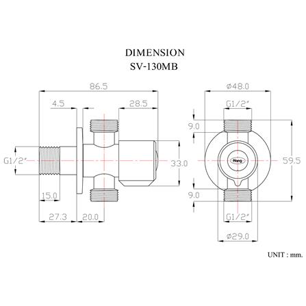 สต๊อปวาล์ว 2 ทาง HANG SV-130MB_3
