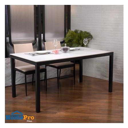 โต๊ะทานข้าว FURDINI VELINA 160 ซม. สีขาว/ดำ_4