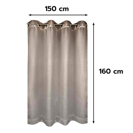 ผ้าม่าน EYELET HOME LIVING STYLE MEET UV 150X160 ซม. สีน้ำตาล_6