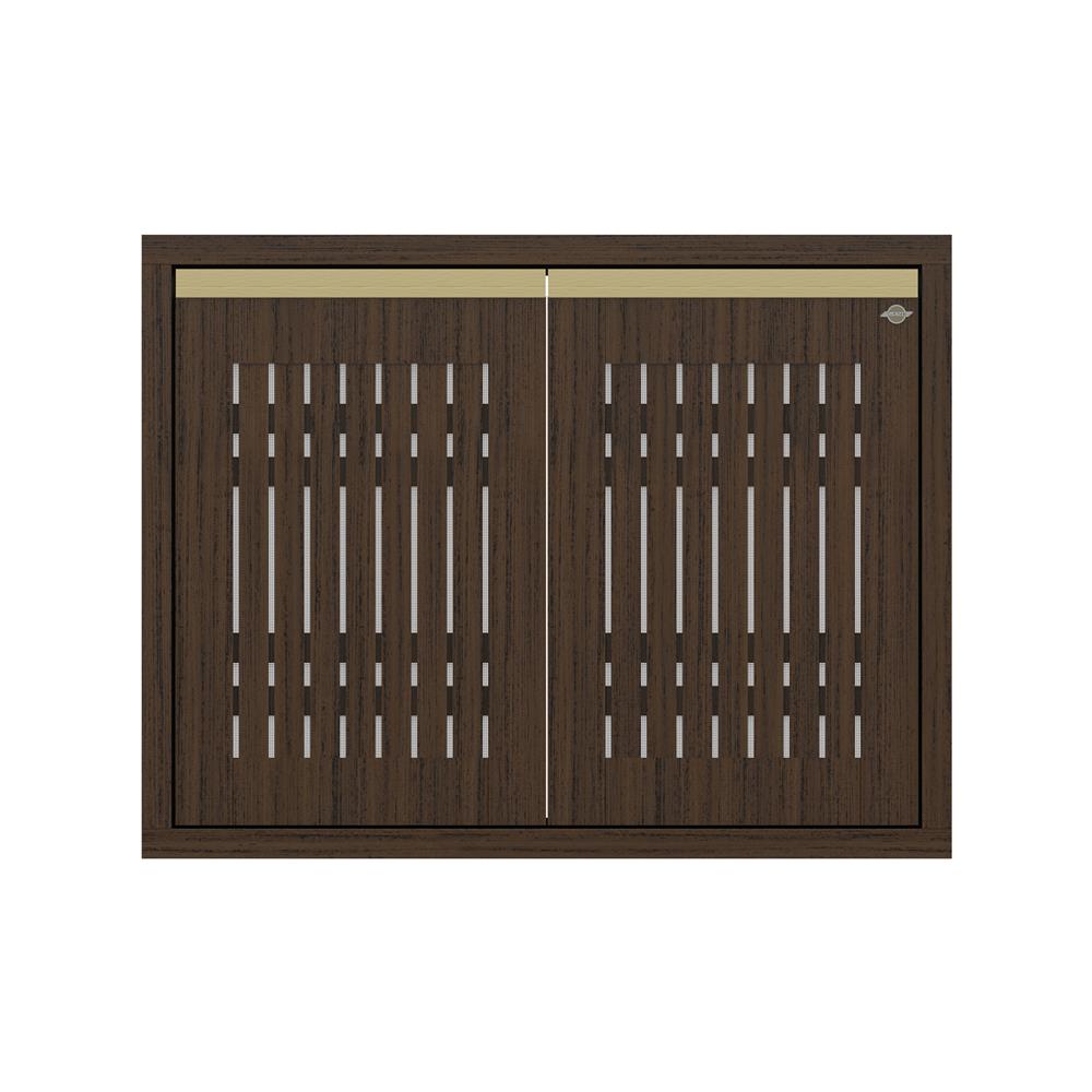 บานซิงค์คู่ระแนง JUPITER JUVENTAS 87x67 ซม. สี DARK TEAK