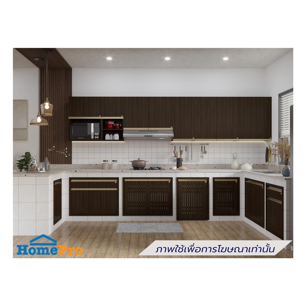 บานซิงค์คู่ระแนง JUPITER JUVENTAS 87x67 ซม. สี DARK TEAK