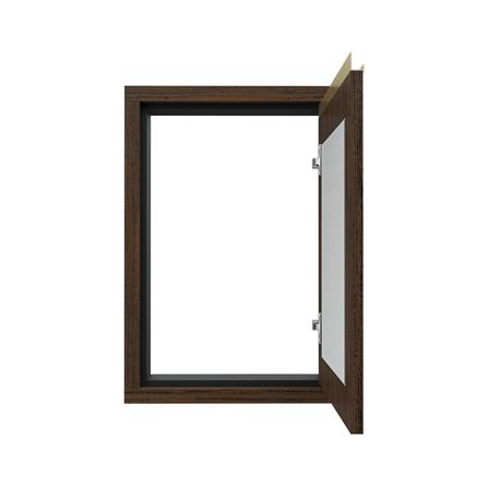 บานซิงค์เดี่ยวระแนง JUPITER JUVENTAS 47x67 ซม. สี DARK TEAK_1