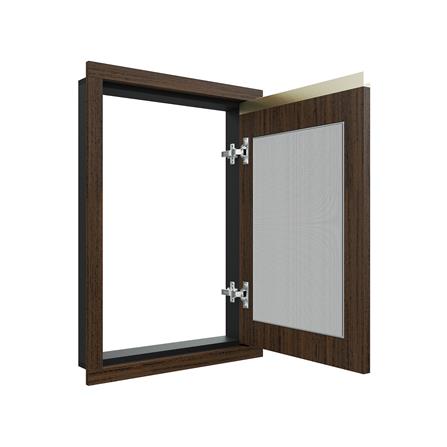 บานซิงค์เดี่ยวระแนง JUPITER JUVENTAS 47x67 ซม. สี DARK TEAK_2