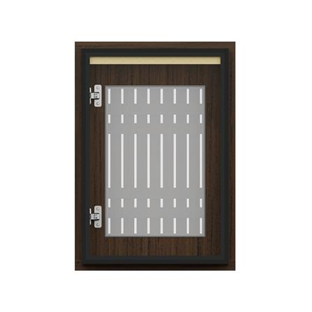 บานซิงค์เดี่ยวระแนง JUPITER JUVENTAS 47x67 ซม. สี DARK TEAK_3