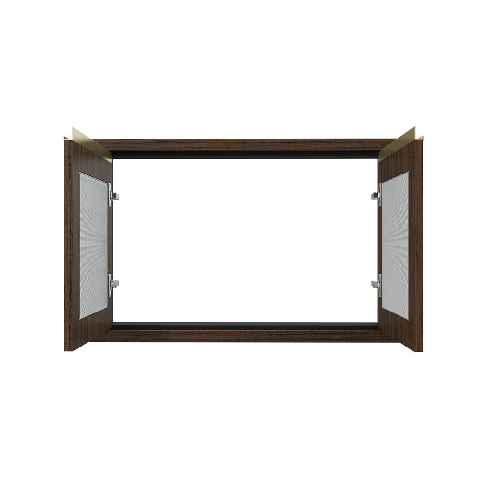 บานใต้เตาระแนง JUPITER JUVENTAS 87x57 ซม. สี DARK TEAK