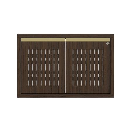 บานใต้เตาระแนง JUPITER JUVENTAS 87x57 ซม. สี DARK TEAK_0