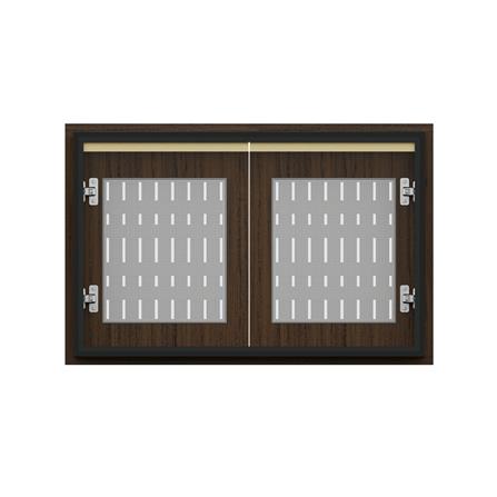 บานใต้เตาระแนง JUPITER JUVENTAS 87x57 ซม. สี DARK TEAK_2