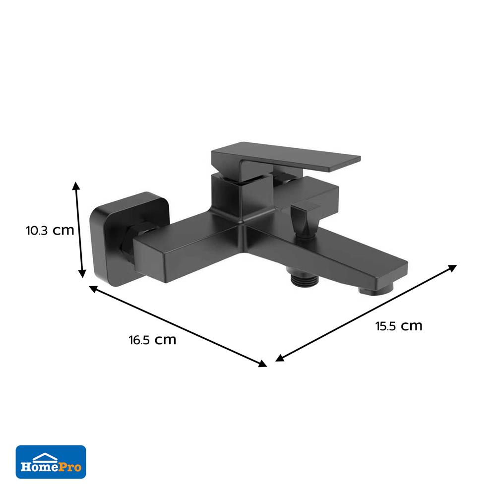 ก๊อกผสมอ่างอาบ MOYA PLUS 8003-4 สีดำ