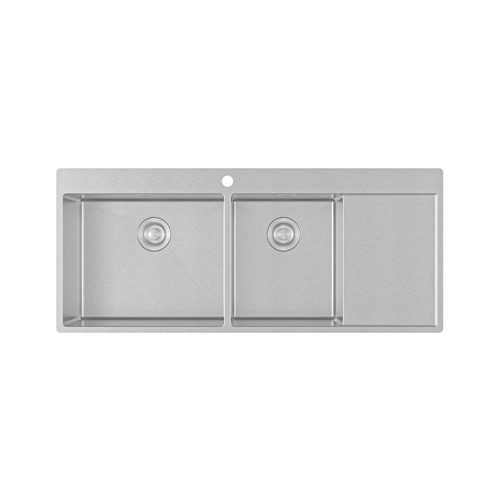 ซิงค์ฝัง 2 หลุม 1 ที่พัก FRANKE BXX221-11E RHD 120 ซม. สีเงิน