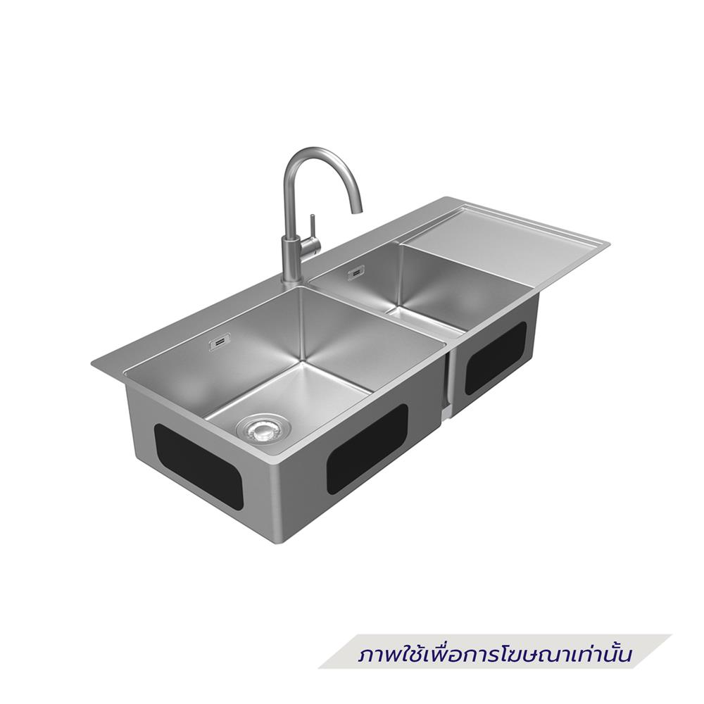 ซิงค์ฝัง 2 หลุม 1 ที่พัก FRANKE BXX221-11E RHD 120 ซม. สีเงิน