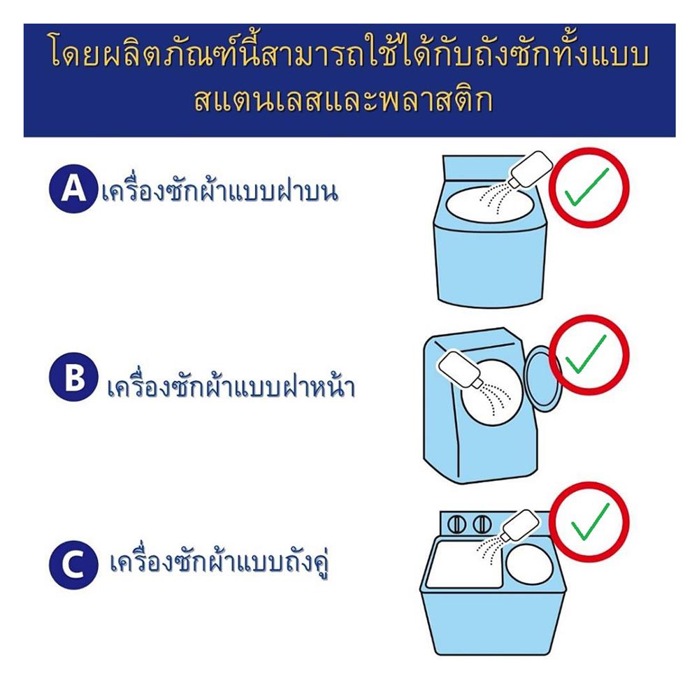 น้ำยาทำความสะอาดเครื่องซักผ้า SHALDAN SENJORIKI 550 มล.