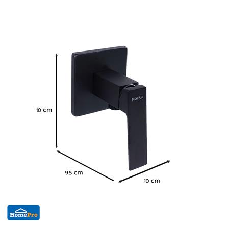 วาล์วฝักบัว 1 ทาง MOYA PLUS 8003-6 สีดำ_5