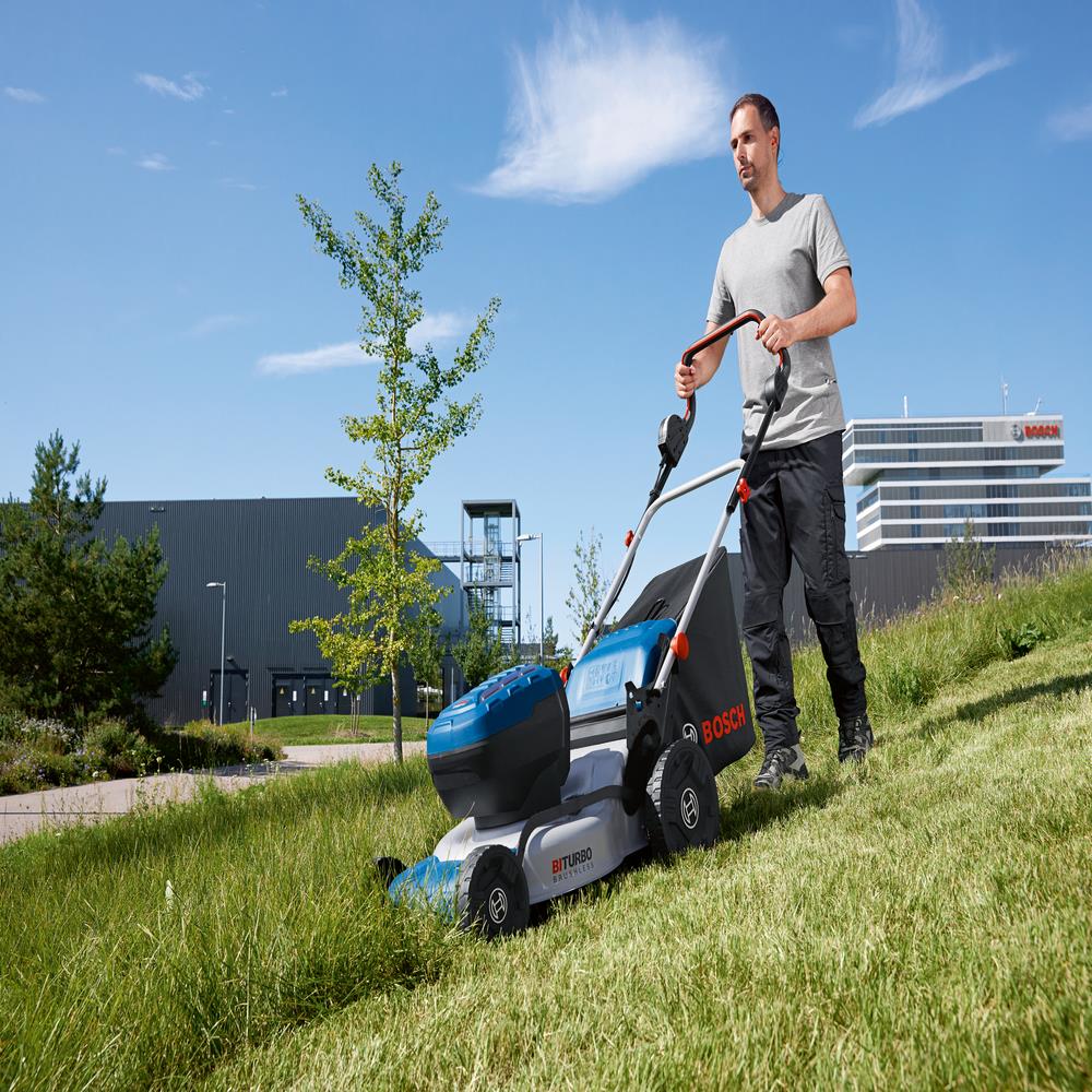 รถเข็นตัดหญ้าไร้สาย (เฉพาะตัวเครื่อง) BOSCH GRA18V2-46 18 โวลต์