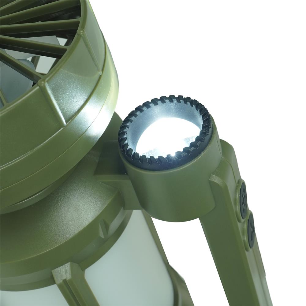 ไฟ LED แคมป์ปิ้งโซลาร์พร้อมพัดลม WORTH FL2525 160 ลูเมน DAYLIGHT